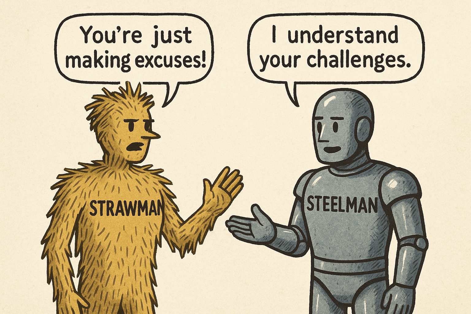 Steelman Vs Strawman